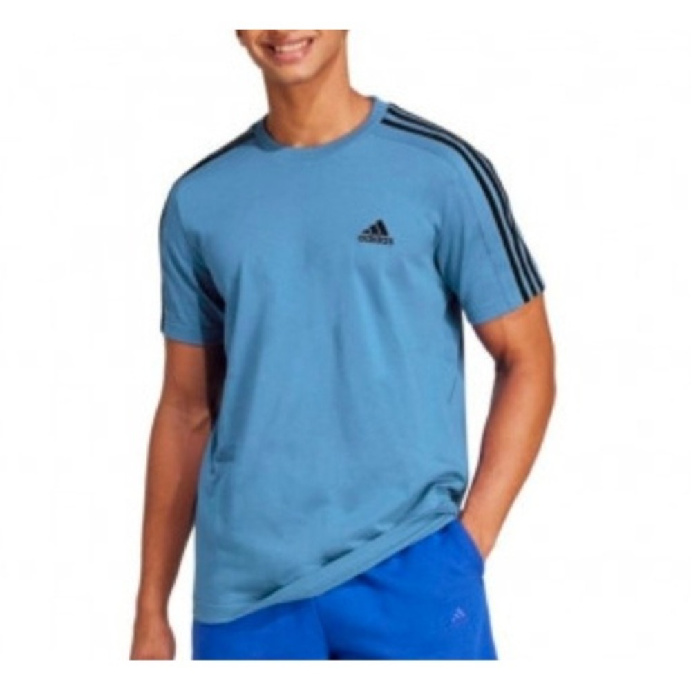 Adidas Men's Blue Climalite Short Sleeve Athletic T-Shirt Size XL Breathable
